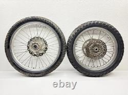 OEM Wheel Set 21/18 Inch Fits Yamaha WR400F 1998-2000 Front Rear Rim Sprocket
