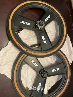 Original Gt Bmx Fan Mags Front & Rear 20tires Tyres Rims Wheels Performer Dyno