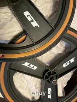 Original Gt Bmx Fan Mags Front & Rear 20tires Tyres Rims Wheels Performer Dyno