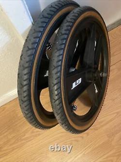 Original Gt Bmx Fan Mags Front & Rear 20tires Tyres Rims Wheels Performer Dyno