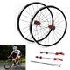 PASAK 700C 30mm Road Bicycle Wheel Front Rear Wheelset Rim Aluminium Alloy US