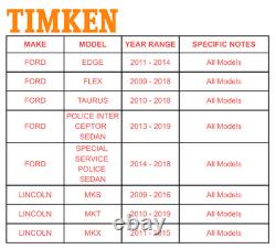 Pair TIMKEN Front Rear Wheel Bearing Hub For Lincoln MKS Ford Edge Taurus Flex