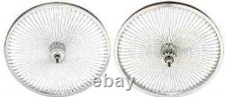 Pair of 20 Lowrider Bicycle Dayton Chrome Wheels 140 Spokes Front & Rear 144
