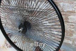 Pair of 26 Cruiser Lowrider Bicycle BLACK Wheels 144 Spokes Front & Rear
