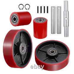 Pallet Jack Truck Wheels Replacement Kit 20mm ID Bearings Steer Wheel Load Wheel