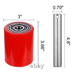 Pallet Jack Truck Wheels Replacement Kit 20mm ID Bearings Steer Wheel Load Wheel