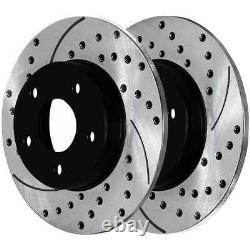 Performance Drilled Slotted Brake Rotors & Ceramic Pads Kit Front & Rear