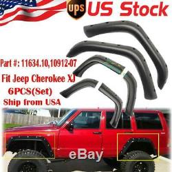 Pocket Offroad Wheel Wide 5 inch Fender Flares For 84-01 Jeep Cherokee XJ New