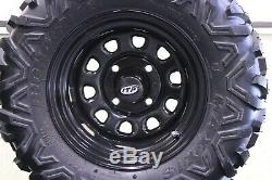 Polaris Rzr 170 23 Bighorn Radial Atv Tire Itp Black Atv Wheel Kit Srad