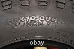 Polaris Rzr 900 S 30 Klever X/t Radial Atv Tire 14 Cobra Blk Wheel Kit Pol10k