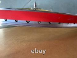 Polished Silver Bicycle Wheelset 26 x 144 GOLD Spoke FREEWHEEL BMX Cruiser Bike Polished Silver Bicycle Wheelset 26 x 144 GOLD Spoke FREEWHEEL BMX Cruiser Bike