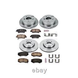 Powerstop KOE5367 Brake Discs And Pad Kit 4-Wheel Set Front & Rear for Sonata