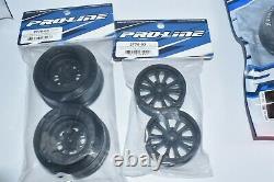 Pro-Line Front Rear Hoosier Drag S3 Tire Wheel Set SC10 Slash LCG No Prep Hex RC