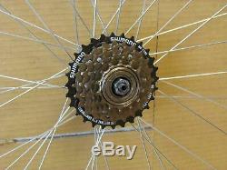 QR 700c Road Racing Bike Front Rear Wheel Set 6/7/8 Speed Freewheel Shimano