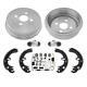 R Drums Shoes Sprs 88-92 For Toyota Corolla 4-Door Front Wheel Drive 6pc Kit