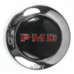 Rallye 2 Wheel Center Cap Set of 4 Black with Red PMD Logo for 67-70 Pontiac GTO