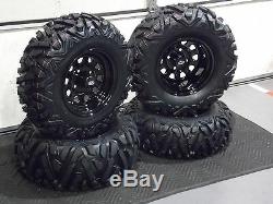 Rancher 420 (sra) 25 Quadking Atv Tire Itp Black Atv Wheel Kit Srad Bigghorn