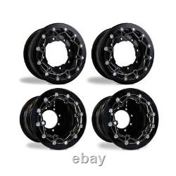 Raptor 700 660 Front Rear Wheels Beadlock 10x5 10x8 Alba Racing BB32