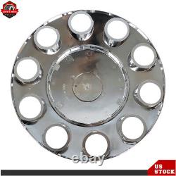 Replacement Front&Rear Lug Semi Truck Wheel Axle Cover Kit 33mm Chrome Hub Cover