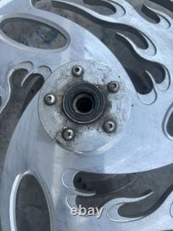 RevTech Inferno Flame Wheels 21 Front 16 Rear Harley Davidson Chopper Custom