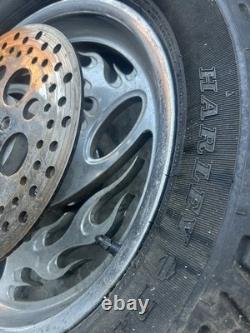 RevTech Inferno Flame Wheels 21 Front 16 Rear Harley Davidson Chopper Custom