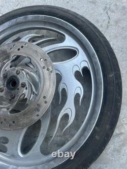 RevTech Inferno Flame Wheels 21 Front 16 Rear Harley Davidson Chopper Custom