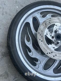 RevTech Inferno Flame Wheels 21 Front 16 Rear Harley Davidson Chopper Custom