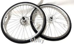 Road Bike Alloy Disc QR F+R Wheelset 700c HG 8-11s 135mm 100mm withTire and Tube