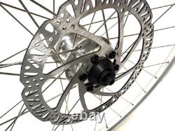 Road Bike Alloy Disc QR F+R Wheelset 700c HG 8-11s 135mm 100mm withTire and Tube