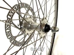 Road Bike Alloy Disc QR F+R Wheelset 700c HG 8-11s 135mm 100mm withTire and Tube