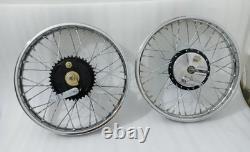 Royal Enfield Complete Front And Rear Half Width Wheel Assembly Fit For