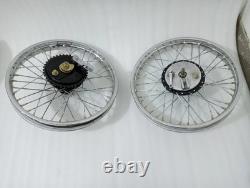 Royal Enfield Complete Front And Rear Half Width Wheel Assembly Fit For