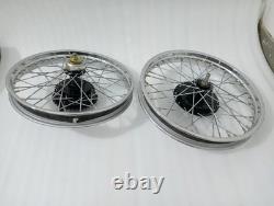 Royal Enfield Complete Front And Rear Half Width Wheel Assembly Fit For