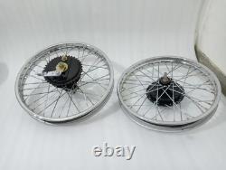 Royal Enfield Complete Front And Rear Half Width Wheel Assembly Fit For