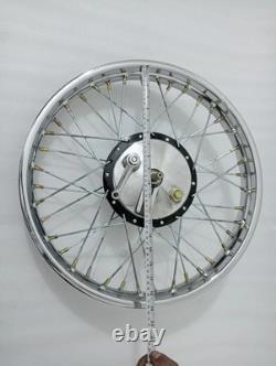 Royal Enfield Complete Front And Rear Half Width Wheel Assembly Fit For