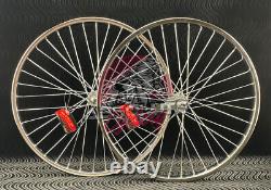 SCHWINN STYLE FRONT OR COASTER CHROME WHEEL WithLINER 36 SPOKE 12G FITS S2 TIRES