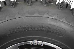 SET 4 YAMAHA Banshee 350 Black ITP SS112 Rims & MASSFX Tires Wheels kit rims