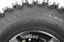SET 4 YAMAHA RAPTOR 660R 700 MACHINED MASSFX Rims & MASSFX Tires Wheels kit