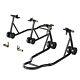 SPECSTAR Motorcycle Stands 882 Lbs Capacity Front Rear Wheels Lift Combo with