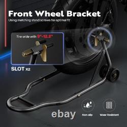 SPECSTAR Universal Motorcycle Stands, 882 Lbs Capacity Front Rear Wheels Lift