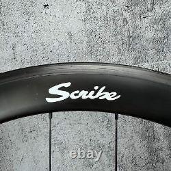 Scribe Aero 50 Carbon Rim Brake Tubeless Road Bike Wheelset 700c 1496g