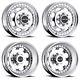 Set 4 16 Vision HD 181Z 2 Front 2 Rear Dually Chrome Wheels 16x6 8x6.5 Rims