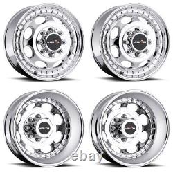 Set 4 16 Vision HD 181Z 2 Front 2 Rear Dually Chrome Wheels 16x6 8x6.5 Rims