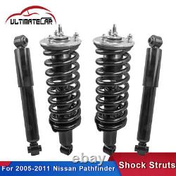 Set 4 Front+Rear Struts Shock Struts Absorbers For 2005-2011 Nissan Pathfinder