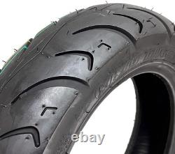 Set of 2 Universal 90/90-10 Motorcycle Tires for Scooters & Mopeds