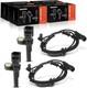 Set of 4 Front & Rear ABS Wheel Speed Sensors For 2010 & 2011-2012 Front & Re