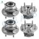 Set of 4 Front-Rear Wheel Hub Bearing Assembly For 2012-2024 Tesla Model S