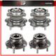 Set of 4 Front Rear Wheel Hub Bearing For Nissan Rogue 2008 2009 2010-2013 AWD