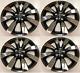 Set of 4 Wheel Covers Hubcaps Fit 2014-2016 Toyota Corolla 16 Charcoal/ Chrome