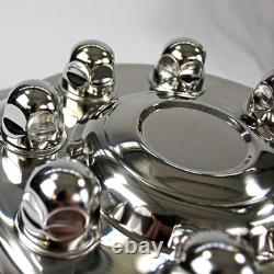 Set of Four 16 8 Lug 4 Hole Dually Wheel Simulators Polished Stainless Steel